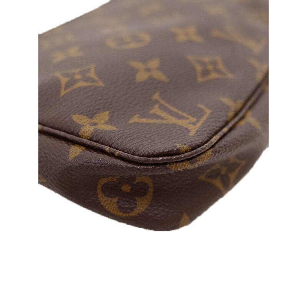 Louis Vuitton Accessoires Brown Accessory Monogram Leather Pouch Pochette - Picture 9 of 9